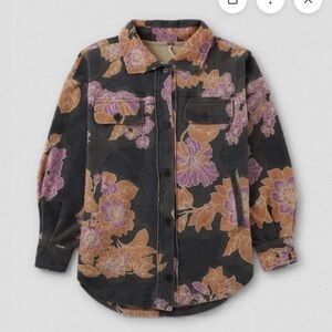 Free People NWT Ruby floral Shacket